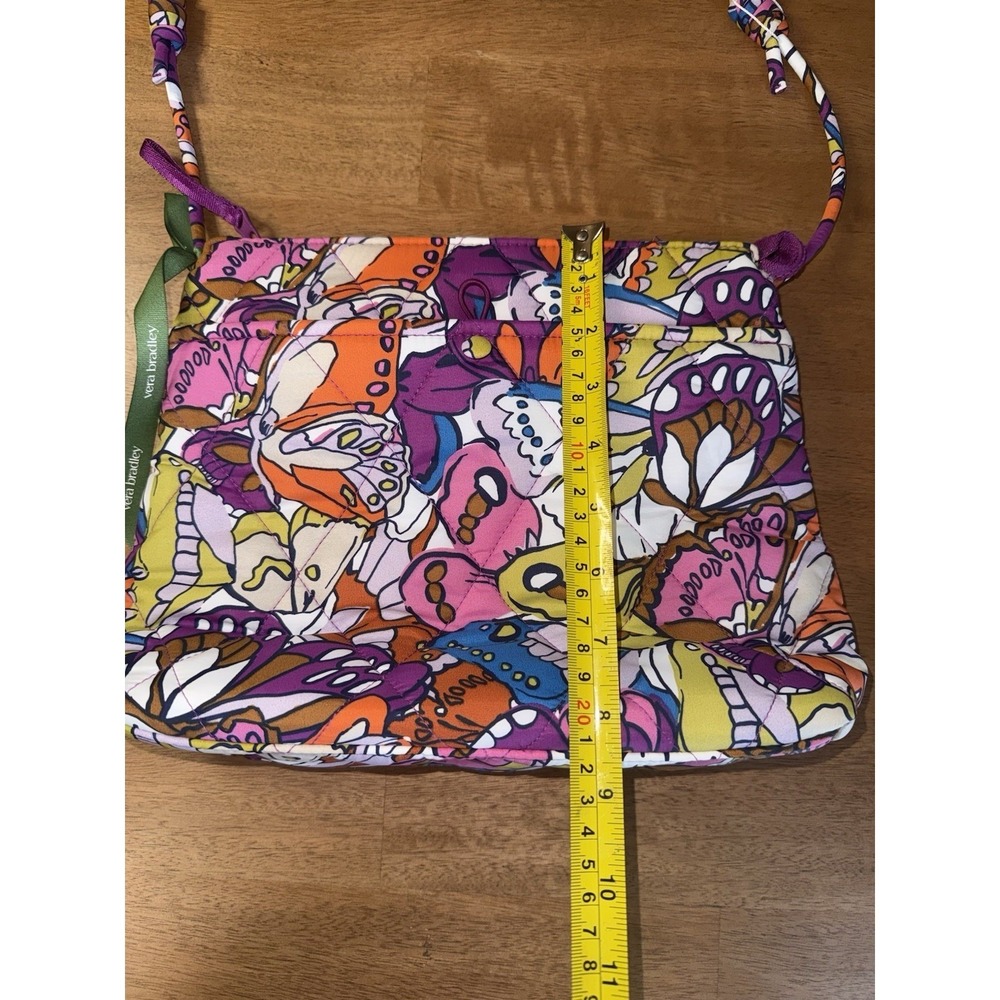 Vera Bradley Marrakesh Motifs Butterfly Quilted Cotton Crossbody Bag Purple NEW - Picture 2 of 6